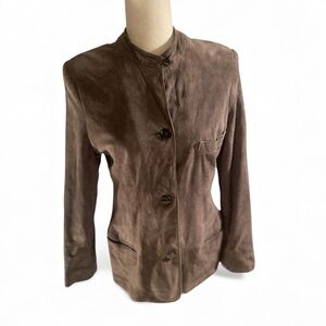Joseph Abboud Women's Tan Suede Blazer